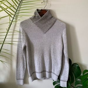 Men’s grey cowl neck sweatshirt. Size S-M.